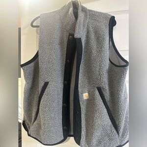 Carhartt Grey Fleece Vest